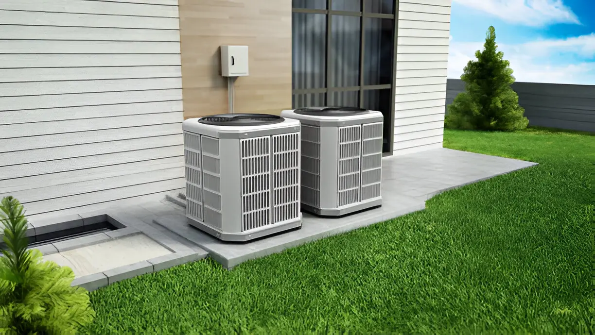 Professional HVAC service installing an energy-efficient heating system